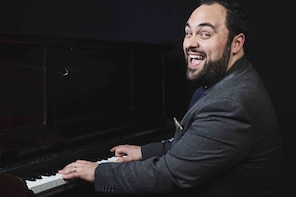 Duelling Pianos night at a hidden bar in Soho