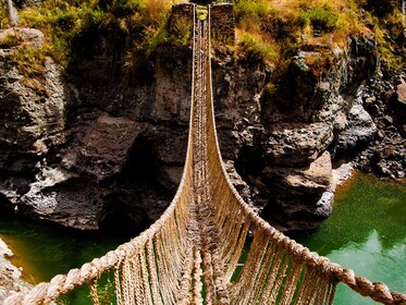 Palccoyo Mountain and The Last Inca Bridge of Qeswachaka	