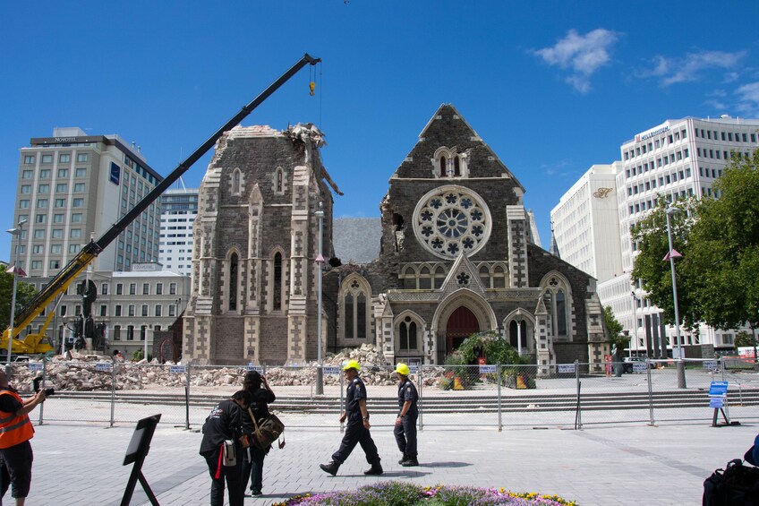 Cathedral Square in Christchurch, New Zealand