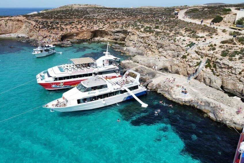 Gozo, Comino and Blue lagoon Cruise