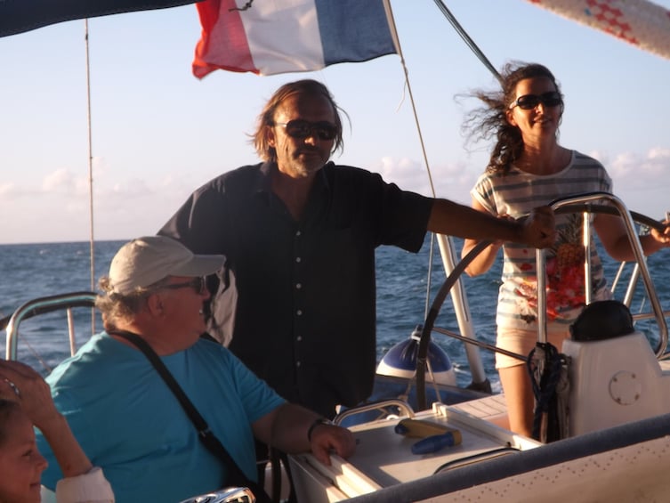 Take the helm of an ocean yacht