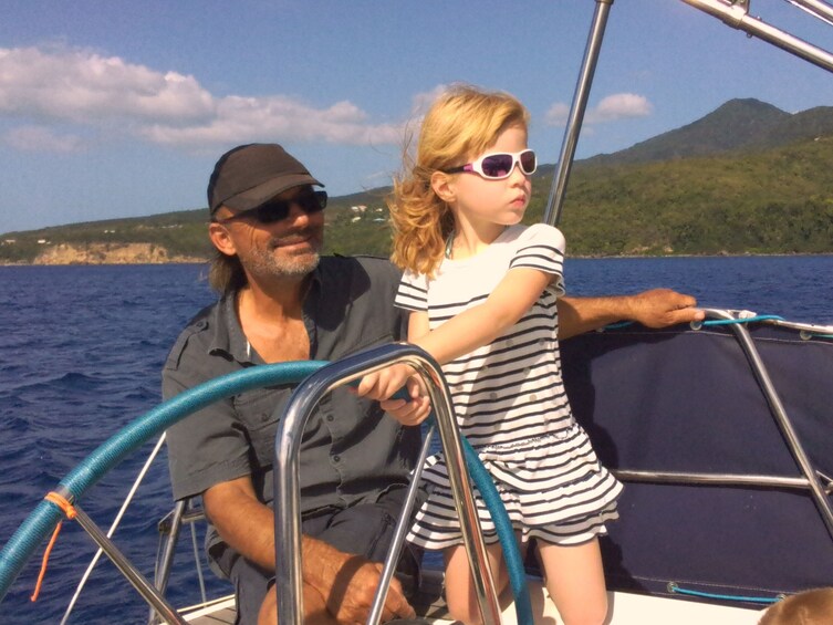 Take the helm of an ocean yacht