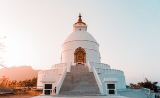 The World Peace Pagoda in Pokhara