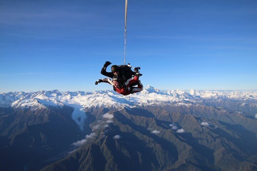 Tandem Skydive 16,500ft from Franz Josef