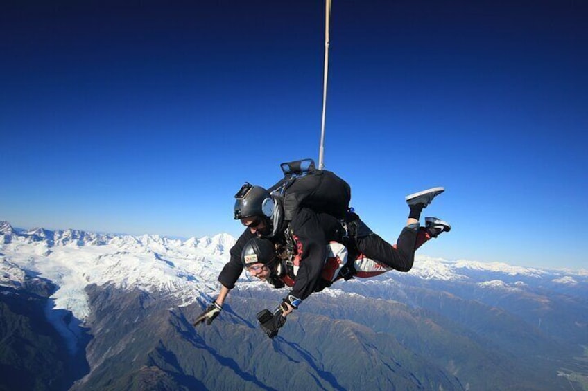 Tandem Skydive 16,500ft from Franz Josef
