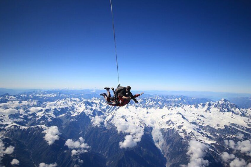 Tandem Skydive 20,000ft from Franz Josef