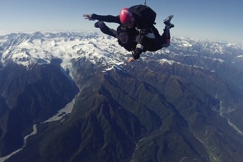 Tandem Skydive 20,000ft from Franz Josef