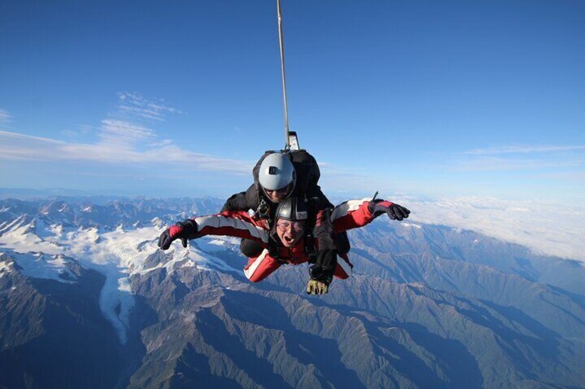 Tandem Skydive 13,000ft from Franz Josef