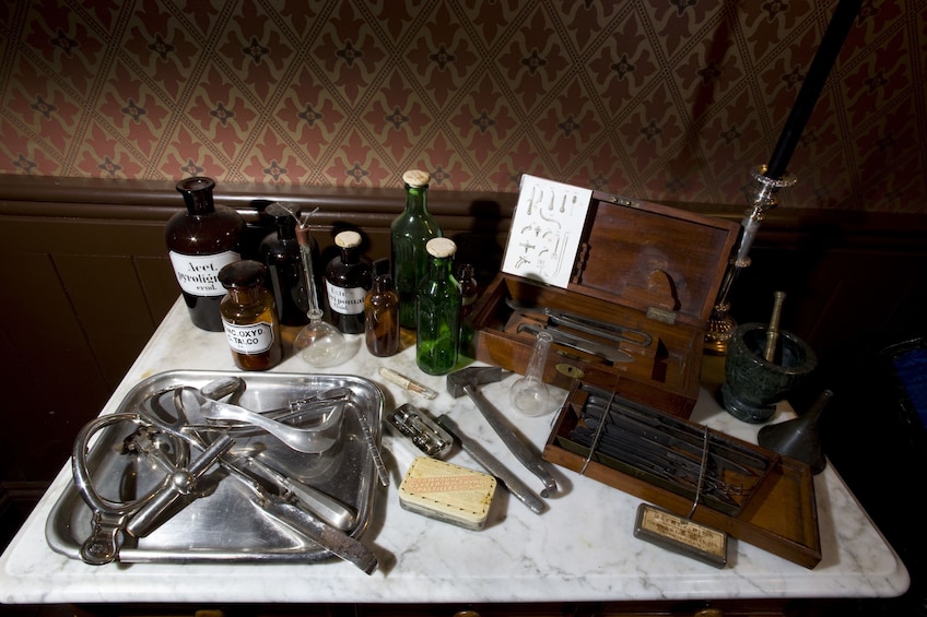 Surgeons table in the Jack the Ripper museum