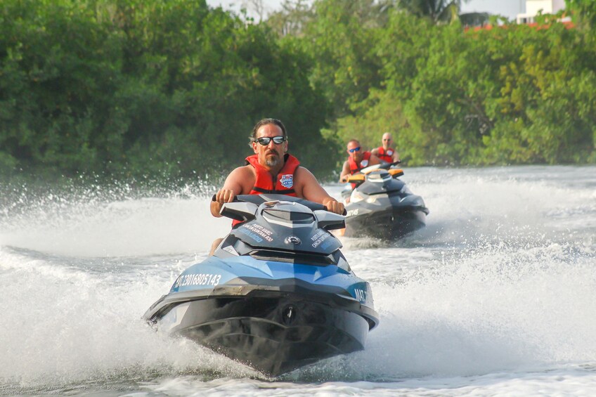 Jet Ski Guided Tour: Cancun's Mangrove Canals 