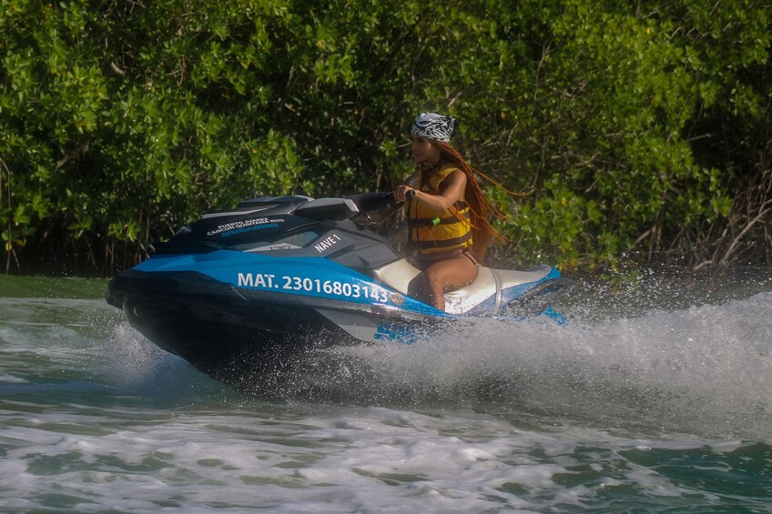 Jet Ski Guided Tour: Cancun's Mangrove Canals 