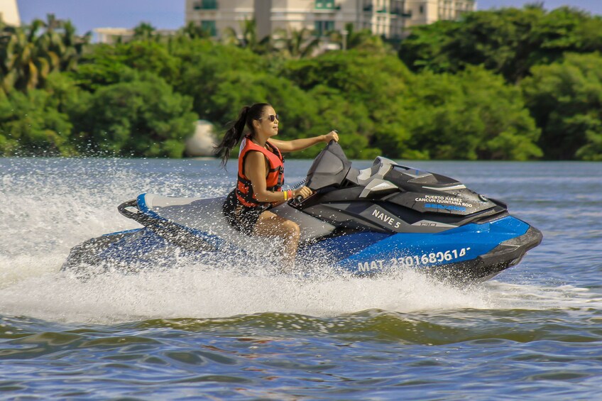 Jet Ski Guided Tour: Cancun's Mangrove Canals 