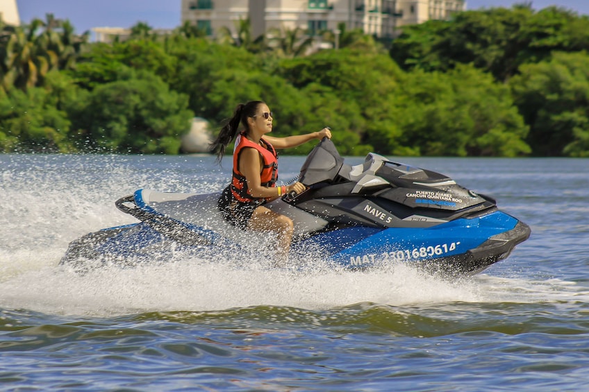 Jet Ski Guided Tour: Cancun's Mangrove Canals