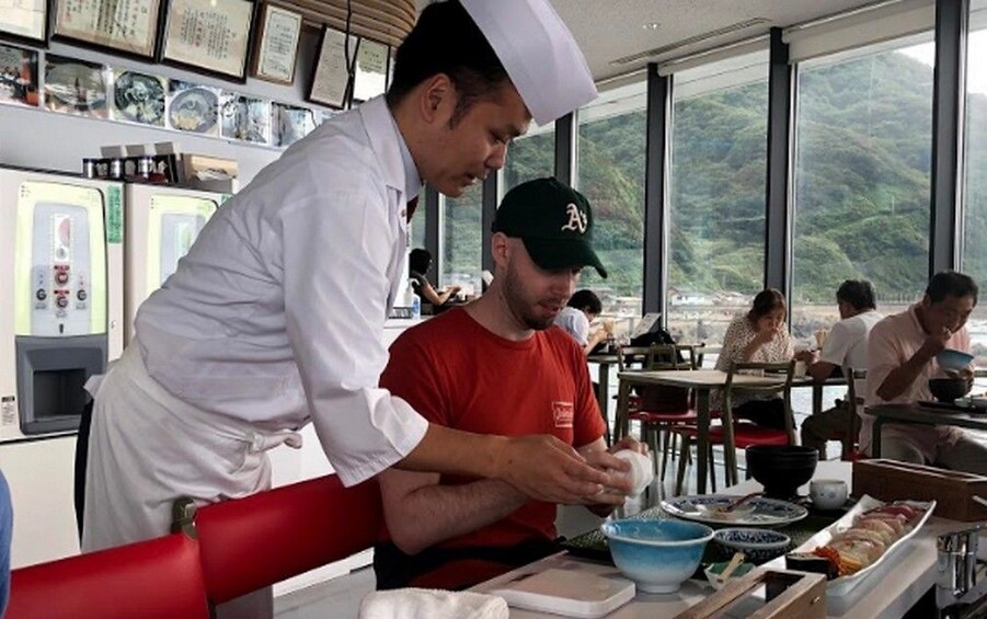 Show item 1 of 4. Sushi Workshop in the Kamo Aquarium