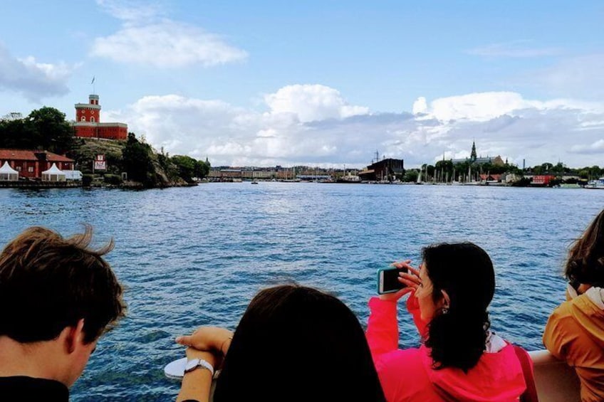 Boat trip from Old Town to Djurgården where the Vasa Museum is situated