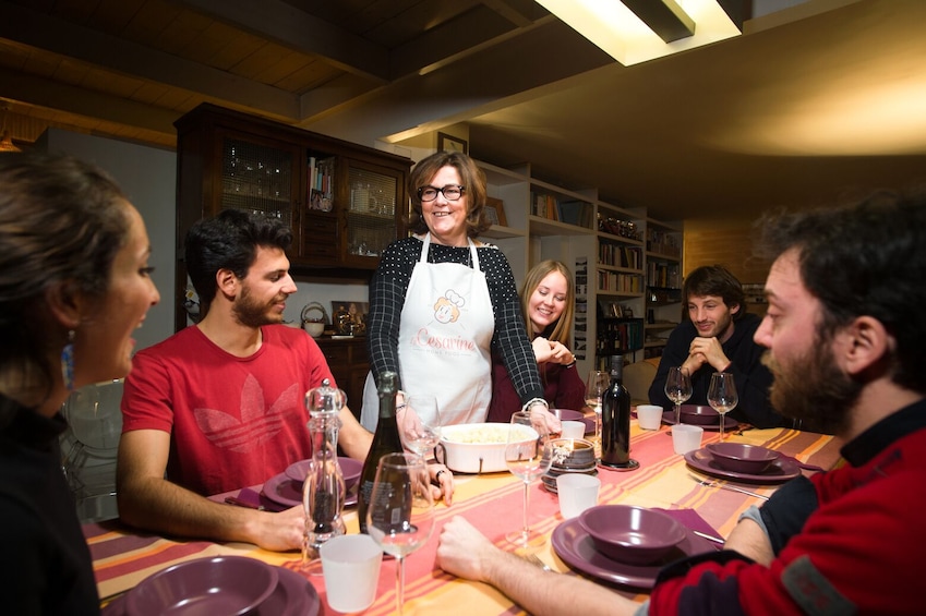 Dining experience at a local's home in Montepulciano