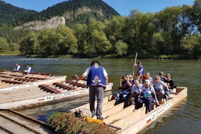 Dunajec Rafting private transport from Krakow