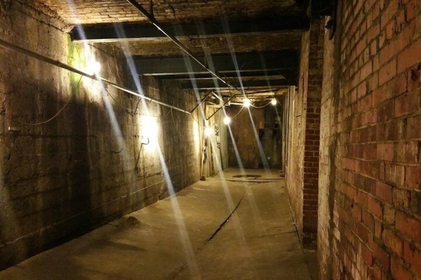 passageway beneath Washington St