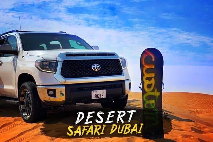 VIP Desert Safari Dubai with Buffet BBQ Dinner serve on table