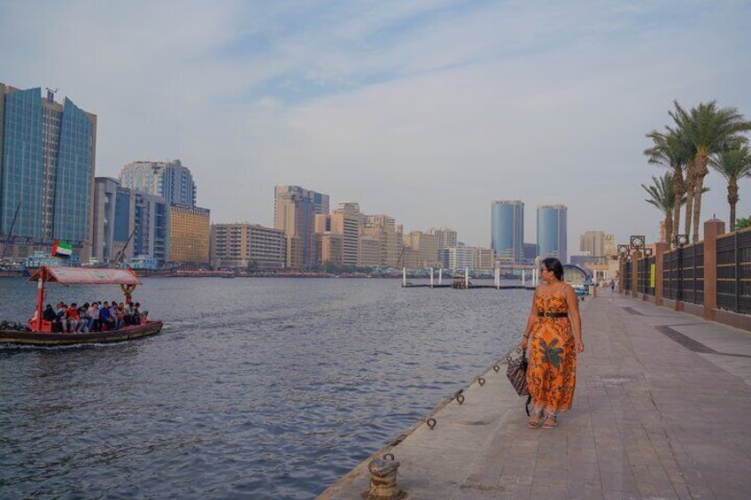 Half-Day Dubai City Tour with Blue Mosque, Creek, Souks & Abra