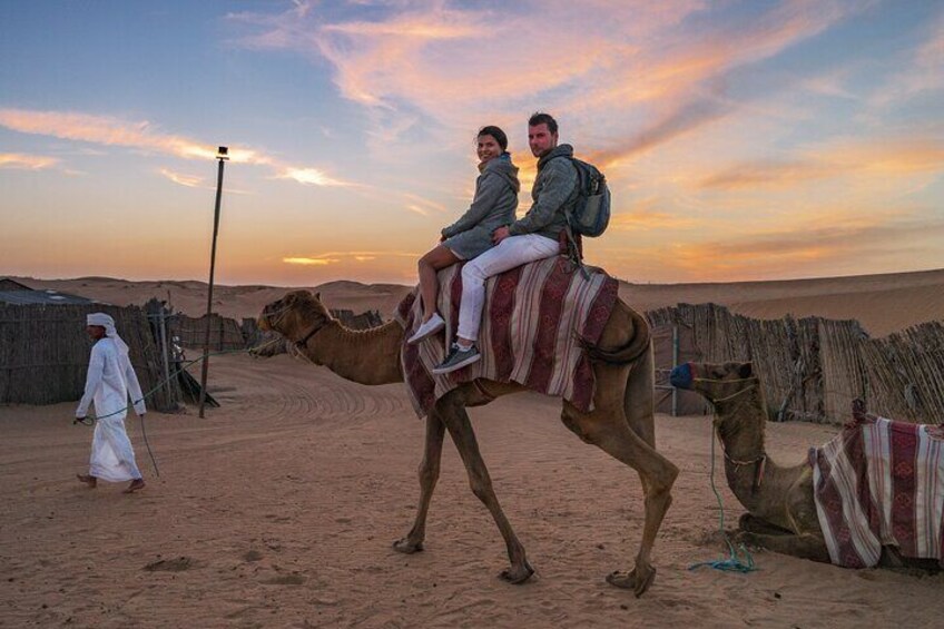 Dubai Red Dune Desert Safari, Camels, Sandboarding & BBQ Options