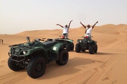 Dubai Self-drive Quad Bike, Sand Boarding, Camel Ride and Refreshments
