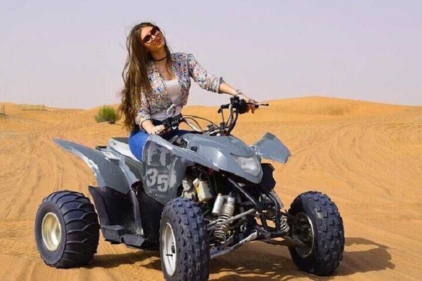 Evening Red Desert Safari With Quad Bike