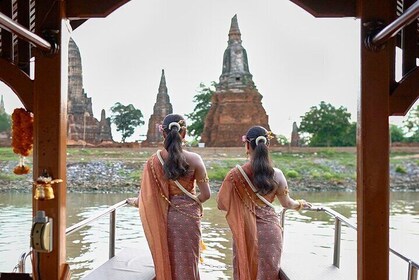 Ayutthaya Glittering Sunset, Heritage Cruise, Noted Sights & Food