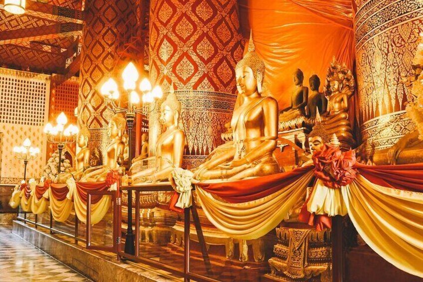 Visit iconic sites, including Wat Mahathat, Bang Pa-In Royal Palace, Wat Lokayasutharam, and Wat Phanan Choeng