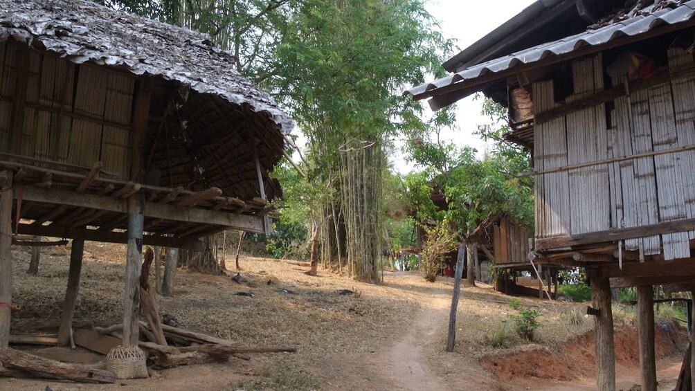 Homes in Karen village, Thailand 