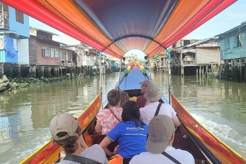 Longtail boat 2 hrs - Bangkok Canal tour