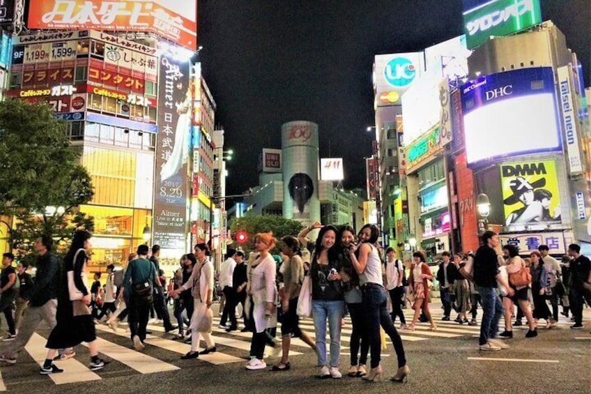 Famous Shibuya Big Crossing