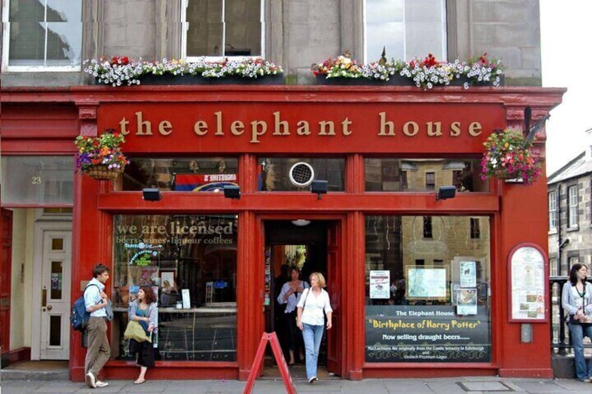 The Elephant House - The place where J.K Rowlings wrote parts of the first book.