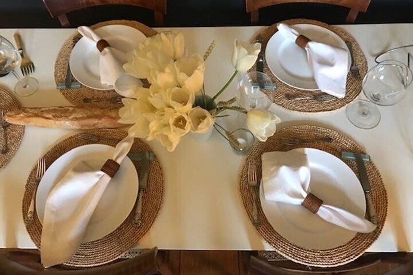 The table is ready for my guests to arrive