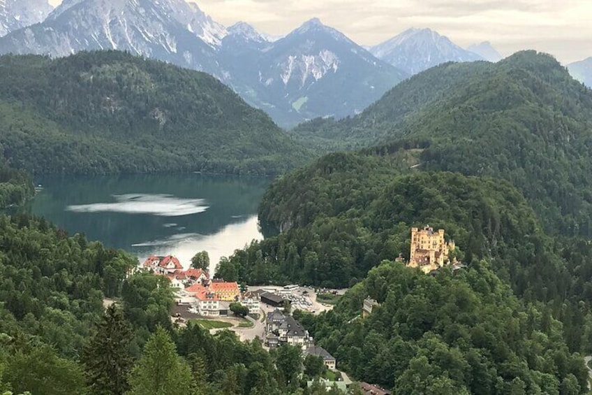 View from the balcony at Neuschwanstein