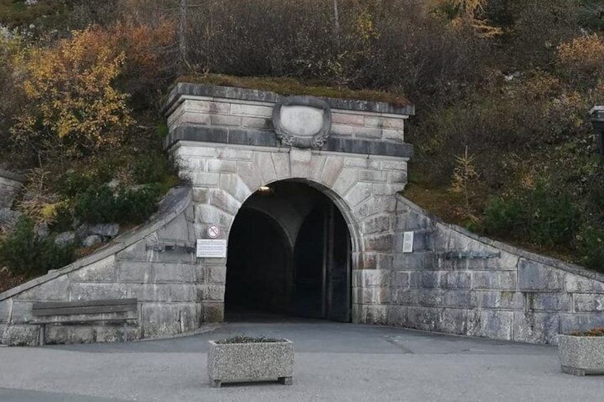 Entrance to the lift up to eagle's nest