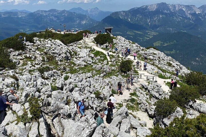 Paths on the mountain behind the Eagle's Nest