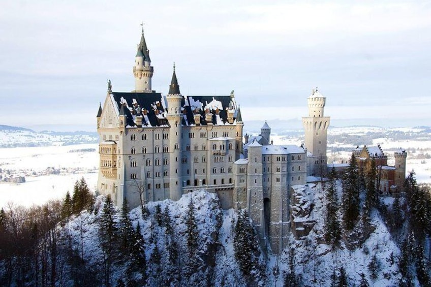 Neuschwanstein Castle in winter