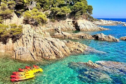 Kajak- en snorkeltocht aan de Costa Brava + picknick vanuit Barcelona