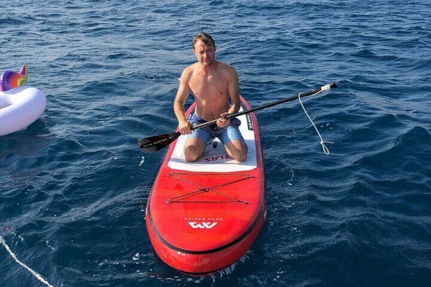 Small-Group Sail Trip in Barcelona with Paddle Boarding
