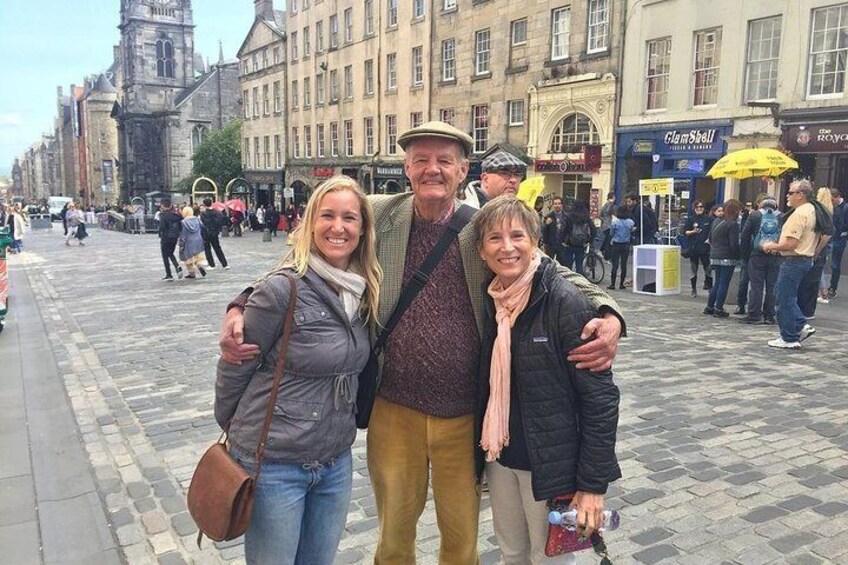 Stuart with two happy ladies
