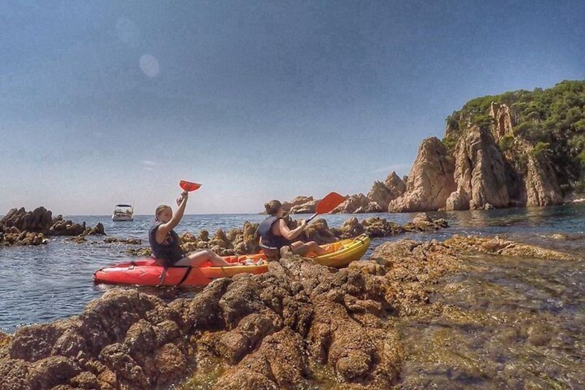 Enjoy the small group kayaking tour to the Costa Brava.