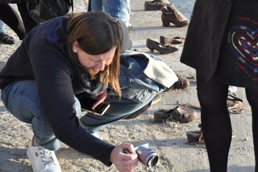 The Jewish Shoes been examined by our guests.