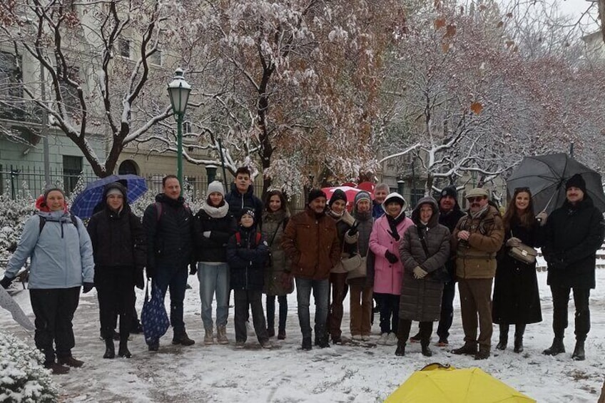 Winter in Károlyi gardens on the v district.
