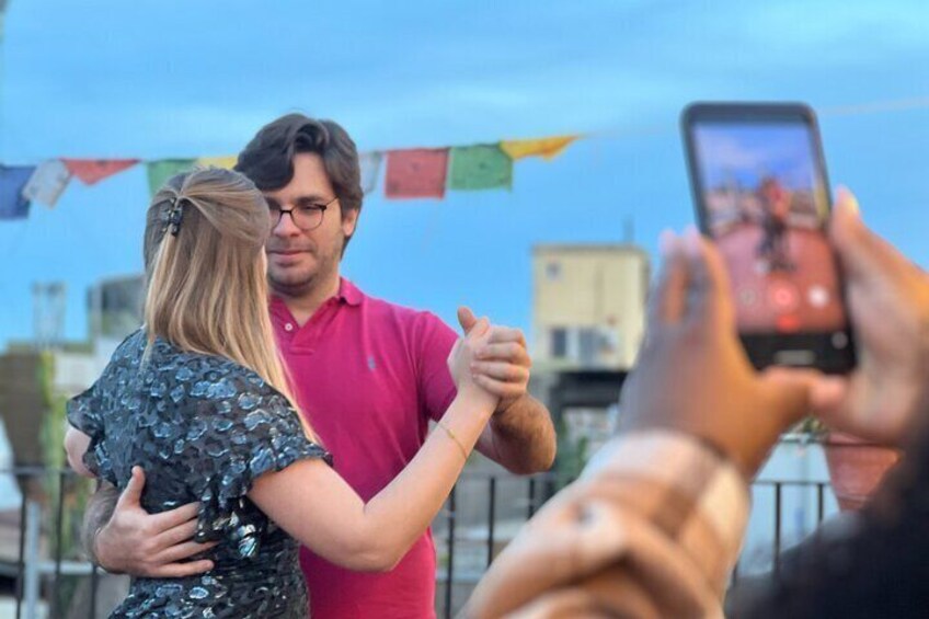 Rooftop Tango Lesson & Drinks in Barcelona