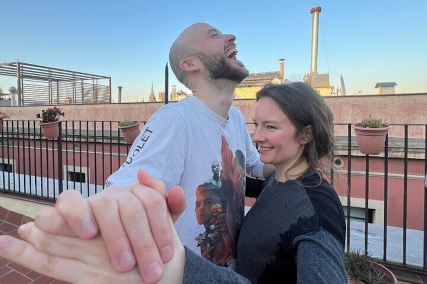 Rooftop Tango Lesson & Drinks in Barcelona