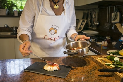 Cena en casa de un lugareño en Como