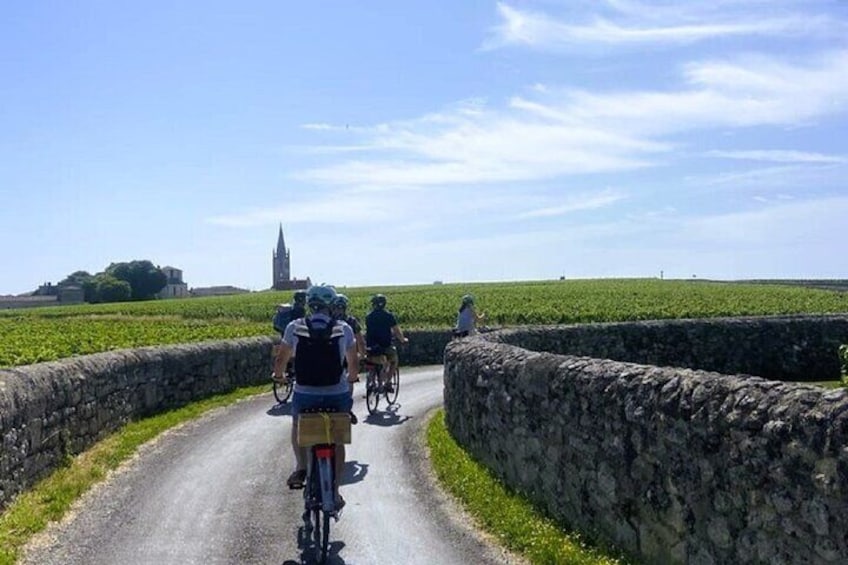 Saint-Emilion Small-Group Electric Bike Wine Tour Tastings & Lunch from Bordeaux