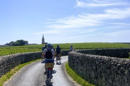 St. Emilion Fahrradtour in kleiner Gruppe von Bordeaux aus mit Weinproben u...