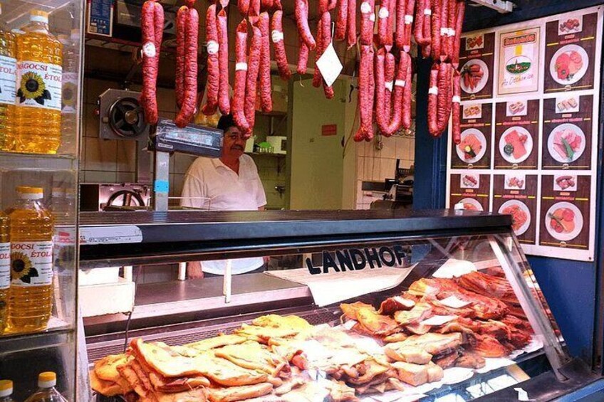 In Budapest the variety of smoked and cured meats is astounding!